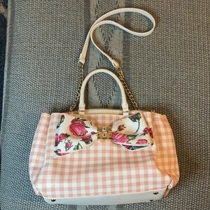 BETSY JOHNSON bow shoulder bag